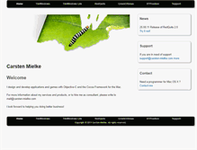 Tablet Screenshot of carsten-mielke.com
